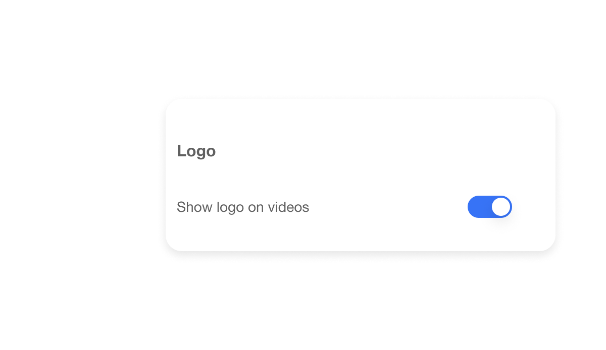 Visla Branding logo overlay keeps brand logo consistent on all videos